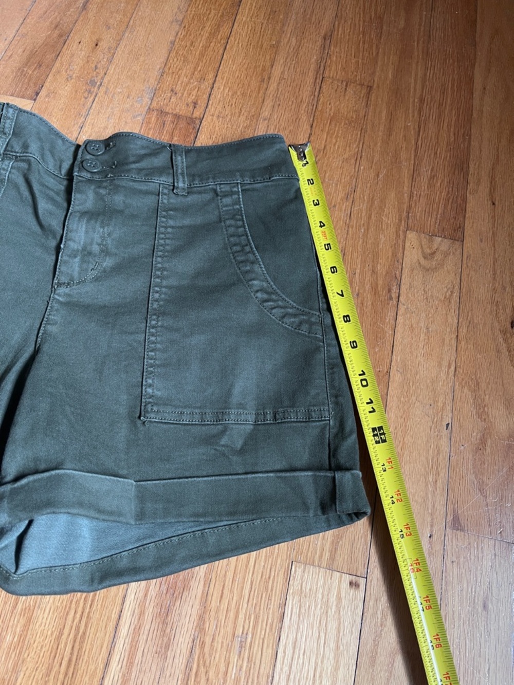 Sanctuary | EVEREVE Olive Utility High-Rise Women’s Shorts 29 - Picture 4 of 12